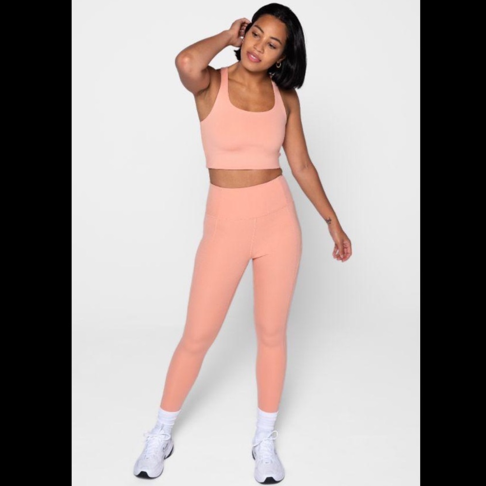 Girlfriend Collective 7/8 Leggings in Sherbert